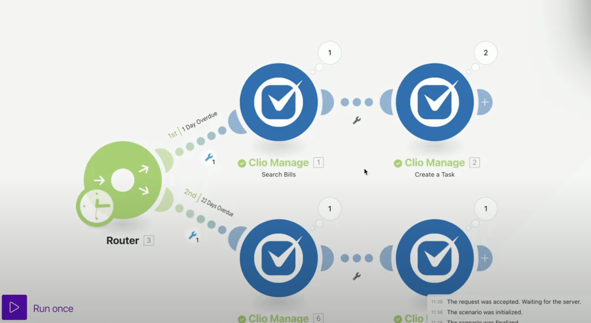 Automating task creation for AR Collection in Clio Manage - Swans